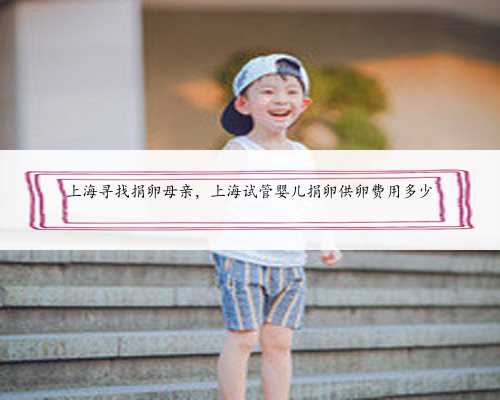 上海寻找捐卵母亲，上海试管婴儿捐卵供卵费用多少
